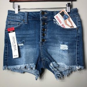 Wax Jeans Denim High Rise Shorts
